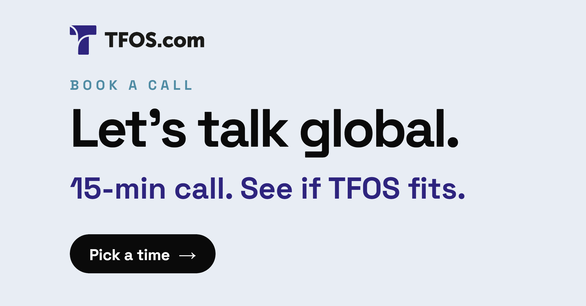 Let's talk global